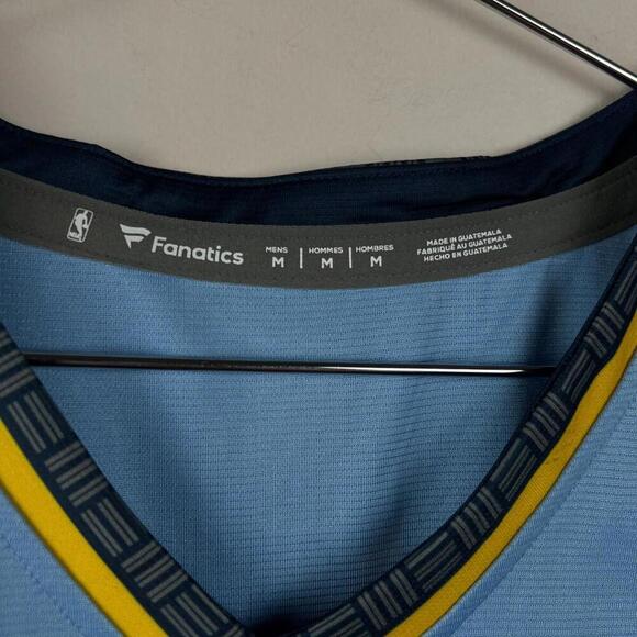 NBA Memphis Grizzlies Pippen Jr #1 Jersey Men's M Statement Light Blue Fanatics - Picture 6 of 7